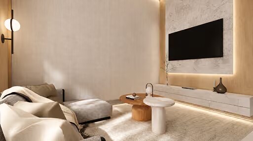 Ruang tamu Studio Platinum Golden Prima Residence